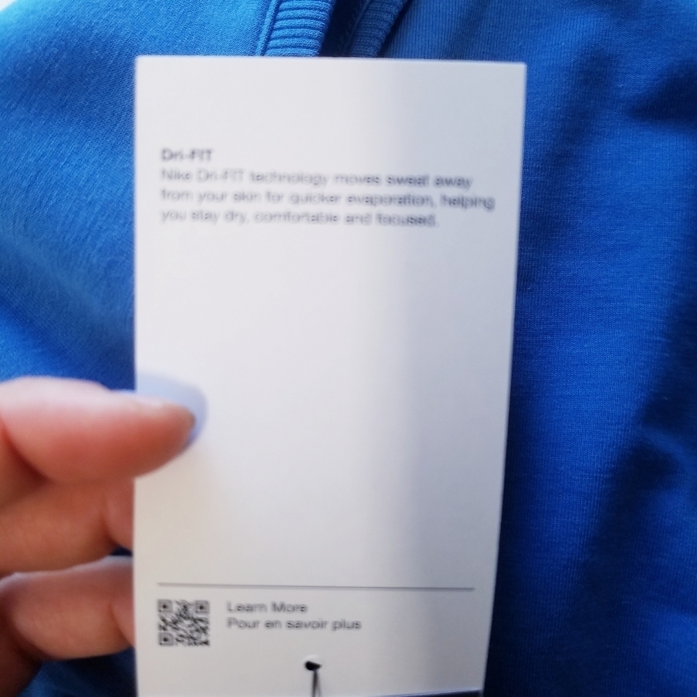 NEW Nike | Dri Fit Plus Size Jumpsuit + Front Tie, 1X, Blue - Picture 12 of 16